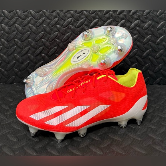 Adidas X Crazyfast+ SG Soft Ground Soccer Cleats Solar Red IF0646 Mens Size 6